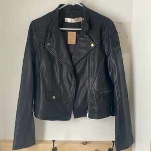 Esqualo vegan leather jacket